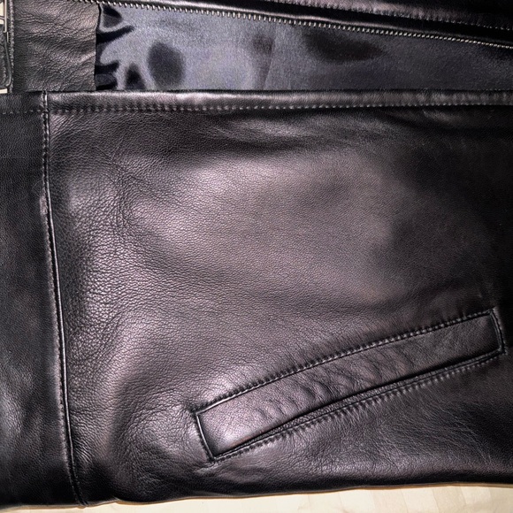 Men’s Daniel Cremieux (Dillard’s ) black lamb leather jacket - Picture 5 of 8